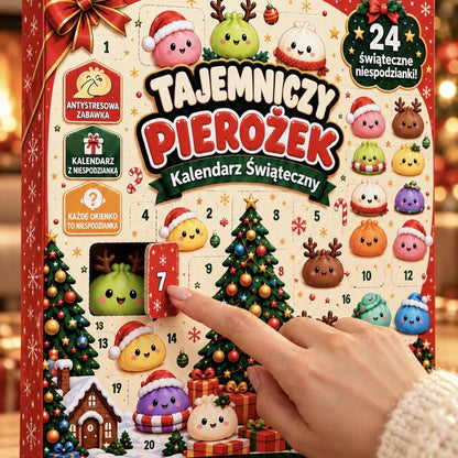 Otwieranie okienka w kalendarzu adwentowym z gniotkami